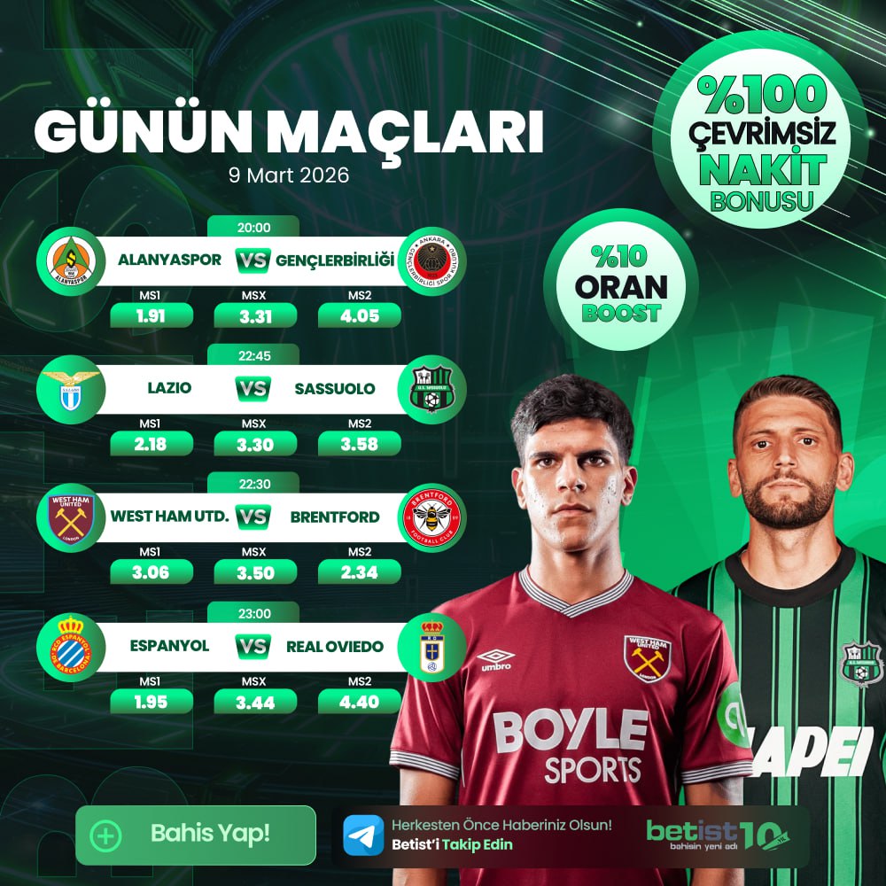 Betist Günün Maçları